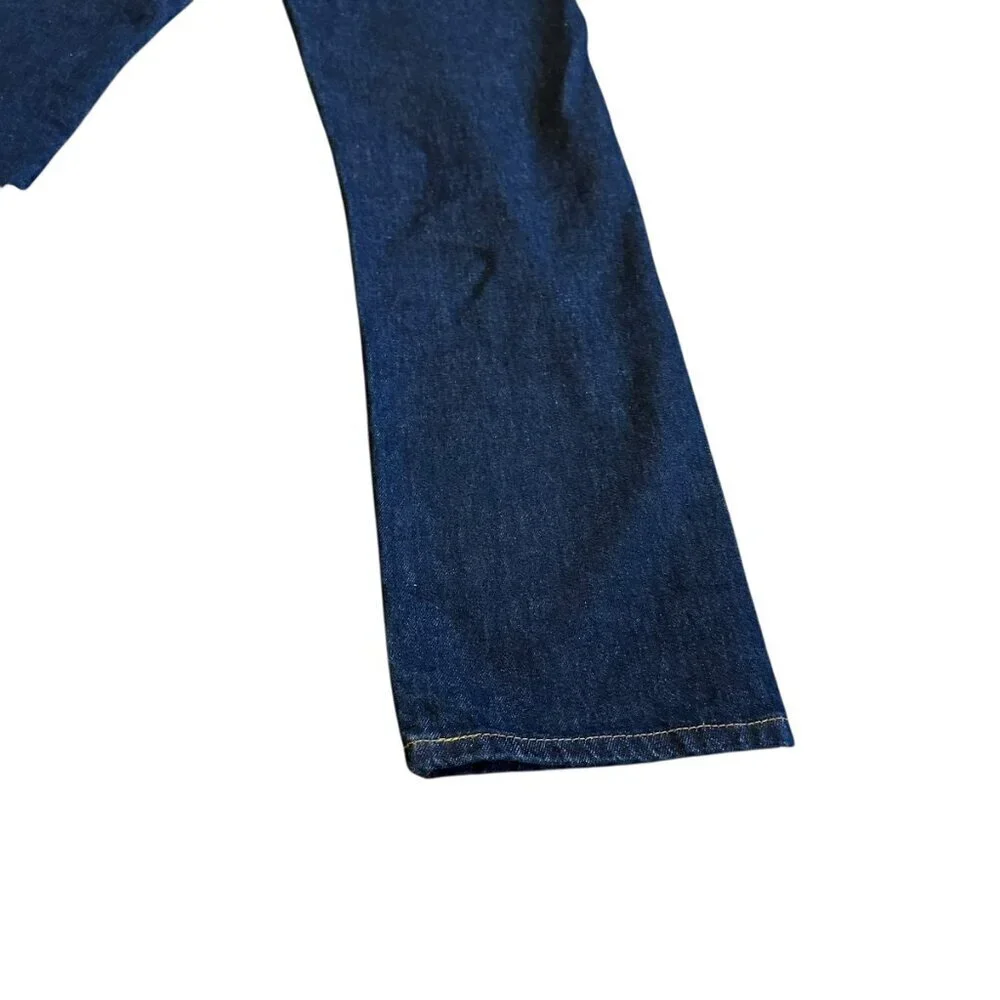 Levi's 505 Dark Wash Denim Jeans Regular Fit Straight Leg Size 33 x 30 Mens NWOT